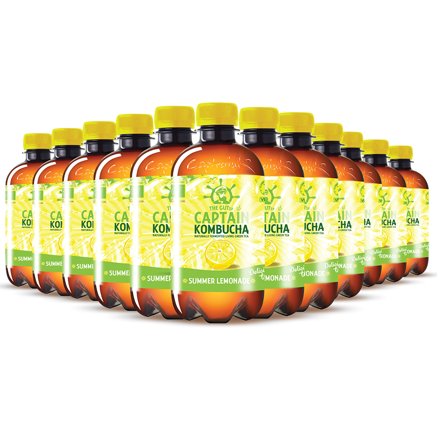 GUTsy Captain Kombucha - Sommer Limonade 12 x 400ml