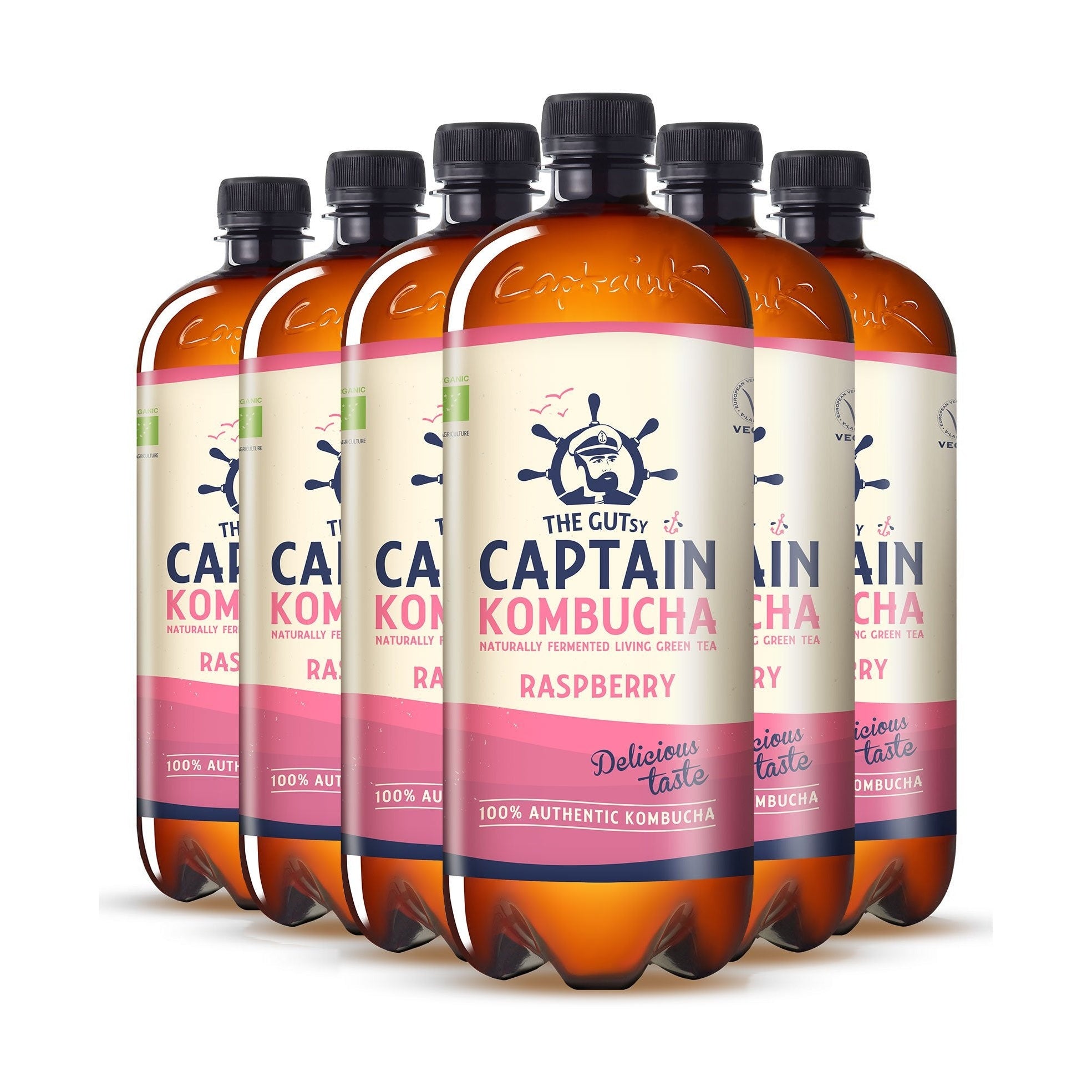 GUTsy Captain Kombucha - Framboise 6 x 1L