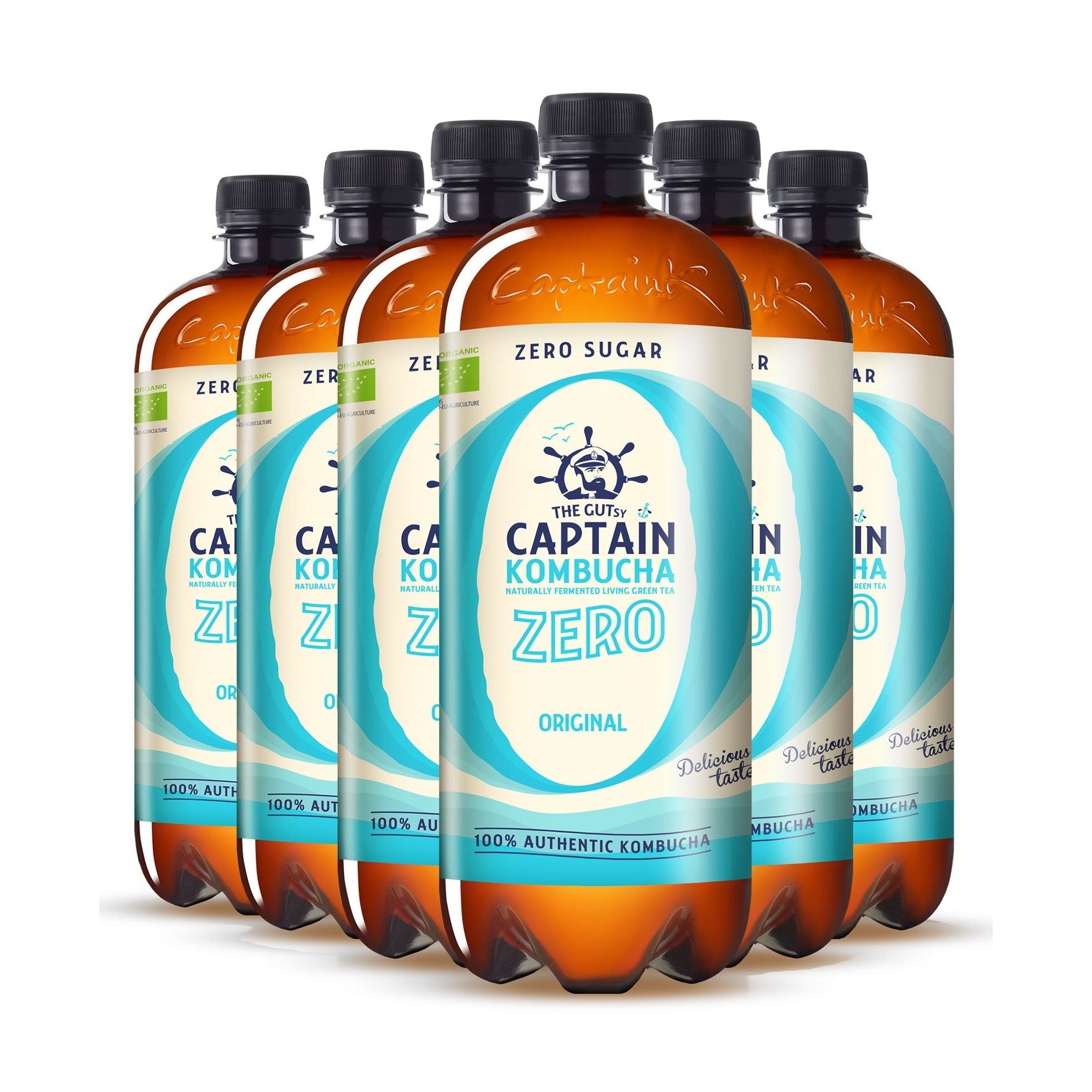 GUTsy Captain Kombucha Zero - Original 6 x 1L