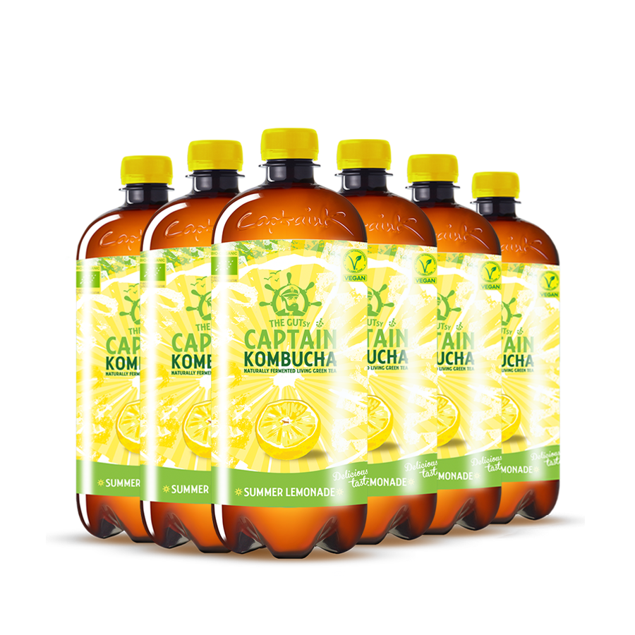 GUTsy Captain Kombucha - Limonade d'été 6 x 1L